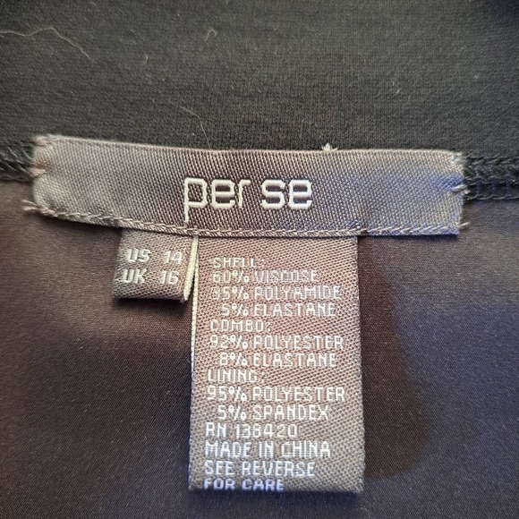 Per se animal print/black pencil skirt /jacket set NWOT - Picture 6 of 7